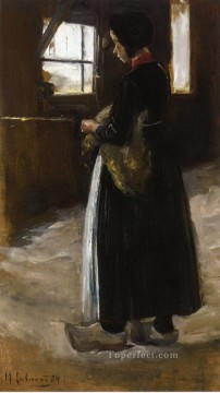 spinner 1886 Max Liebermann German Impressionism Oil Paintings
